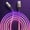 Pinkish-purple, variant on USB A to USB C LED Charging Cable, 6A Fast Charge Type C Cord with Color Changing Light, Braided Durable Data Cable for Samsung, iPhone 15/16/17, iPad, Switch, Laptop, Car, Travel-4FT