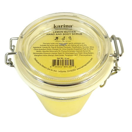 Karina Lemon Butter Hand and Body Scrub 16oz