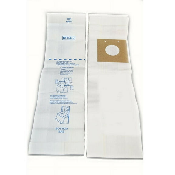 Compatible with Eureka Style U Bravo Upright Vacuum Cleaner Bags by DVC Made in USA [ 3 Bags ]