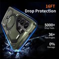 thumbnail image 7 of Dteck Magnetic Case for Samsung Galaxy S24 Ultra,Shockproof TPU+PC Ring Holder Case Compatible with Mag Safe Military Drop Protection Kickstand Back Cover,Green, 7 of 7