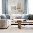 thumbnail image 4 of 26x26 Inch Decorative Euro Sham Pillow Covers for Bed Set of 2 Textured Boucle Neutral Throw Pillow Covers Cream White Accent Solid Vintage Pillowcases Sofa Living Room Home Decor, 4 of 8