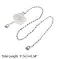thumbnail image 3 of Unique Bargains 1 Pc Adjustable Waist Belt Delicate Flower Adjustable Waist Cord Women Silver Tone White, 3 of 6