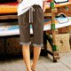thumbnail image 4 of Pantalones Sueltos de Pierna Ancha para Mujeres Pantalones Cortos Sueltos Elásticos Casuales Pantalones de Pierna Ancha Recta con Bolsillo, 4 of 7