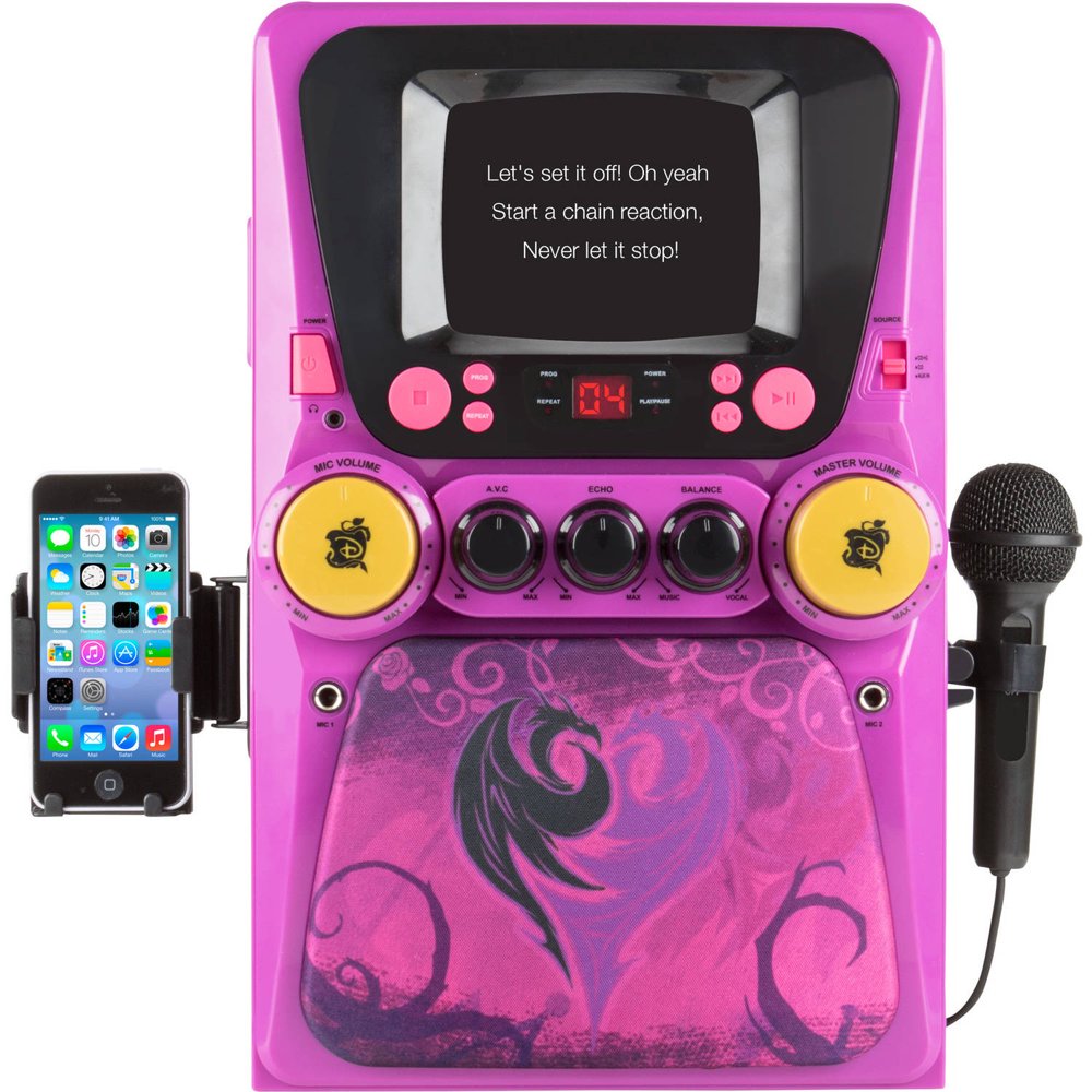Disney Descendants Deluxe Karaoke Machine with Screen