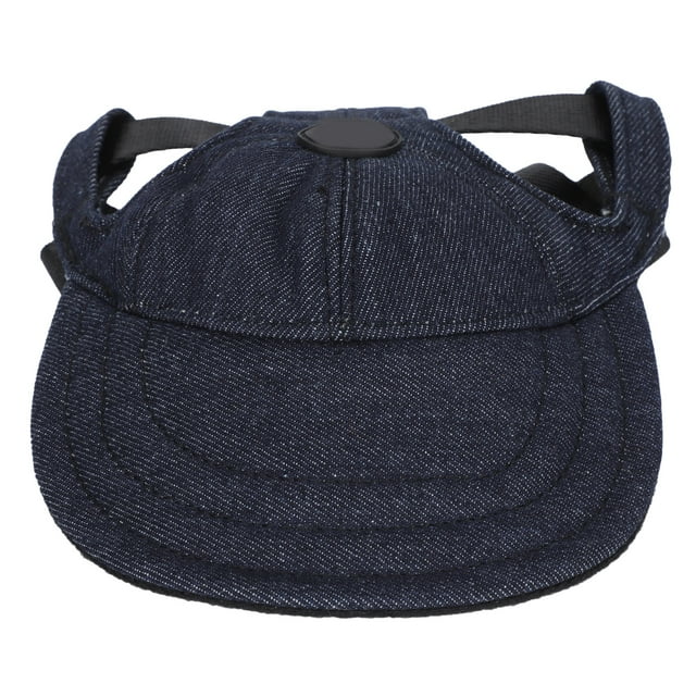 Pet Four Seasons Sombrilla Gorra De Béisbol Moda Ajustable Ligero Perros Gorra Con Visera Denim Azul L