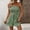 Green, variant on Generic Strapless Smocked Rompers for Women Summer Solid Color Short Wide Leg Rompers Casual Loose Drawstring Beachwear Jumpsuit
