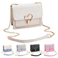 thumbnail image 4 of Sequin Small Crossbody Bags for Women Heart Glitter Evening Clutch Purse Wedding Handbags with Chain, 4 of 5