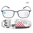thumbnail image 2 of Gafas de lectura multifocales unisex para aliviar la fatiga visual y la presbicia (negro +250), 2 of 13