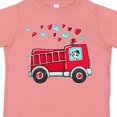 thumbnail image 4 of Inktastic Valentine Fire Truck with Cute Dalmatian and Hearts Boys or Girls Toddler T-Shirt, 4 of 5