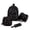 Black, variant on Weebloom Bow School Backpack With Lunch Box Pencil Case For Kids Girls Cute 3Pcs School Bags Set Floral Print Casual Daypack Large Bookbag Middle High School College Black