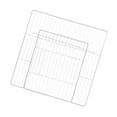 thumbnail image 2 of fastboy Pet Playpen Door Cage Metal Wire Rabbit Panel Indoor Expandable Fence Puppy White Dense Grid 35 x 35CM 1Set, 2 of 6