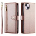 thumbnail image 2 of GANGXUN Étui à Rabat en Cuir pour iPhone 14 Plus - Sangles Longues et Courtes, design Portefeuille, 2 of 5