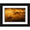 thumbnail image 1 of Tunc, Feyzullah 24x17 Black Ornate Wood Framed with Double Matting Museum Art Print Titled - Cowboy, 1 of 4