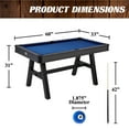 thumbnail image 3 of Barrington Billiards Harrison 5 ft Pool Table with 2 Cue Sticks & Complete Accessory Set, Blue, 3 of 10