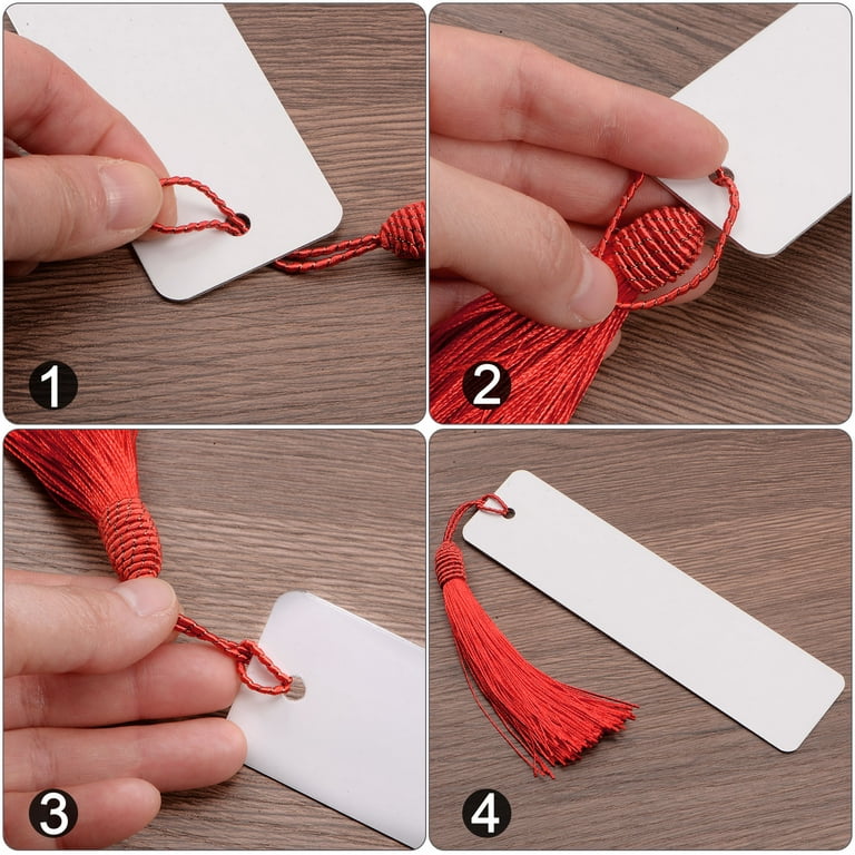 Double sided Sublimation Bookmarks With Tassels Perfect For - Temu
