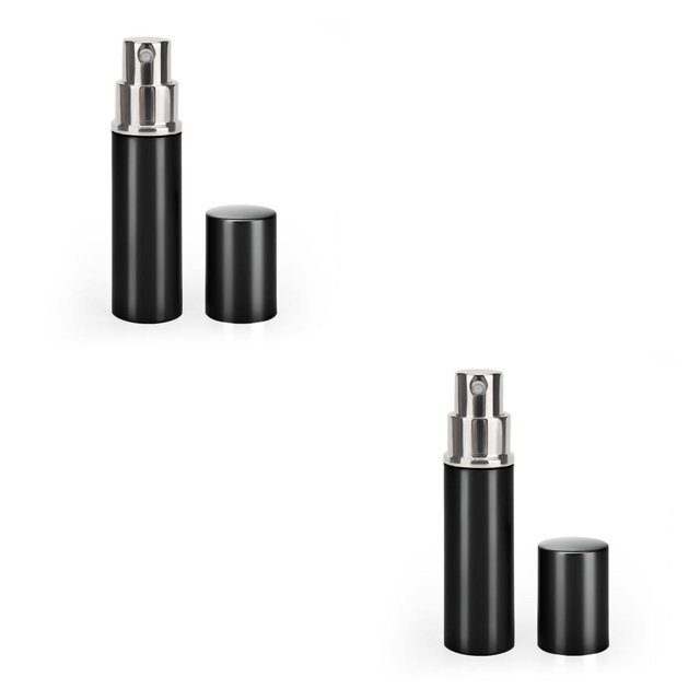 Soidarity 5 Piezas Atomizador 10ml Botella de Spray Fragancia Caja de la bomba Dispensadores vacíos Botellas de rociador Accesorios de viaje Plata Type2 NO2 Soidarity CBP163356