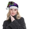 thumbnail image 5 of Bingfone Howling Wolf Santa Hat for Adults,Unisex Christmas Hat Hats Extra Thicken Classic Plush for Christmas New Year Festive Holiday, 5 of 6