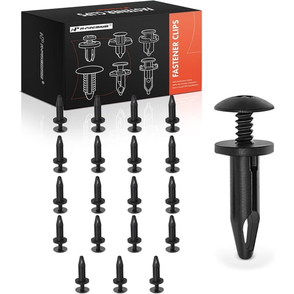 A-Premium 20 PCS Fasteners Retainer Push-Type Compatible with Ram 1500 2011-2021, 2500 2011-2018, 3500 2011-2018 & Jeep Wrangler 2018-2021, Gladiator 2020 & Dodge Journey - for 6mm Hole