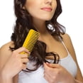 thumbnail image 3 of Handleless Wide Tooth Hair Comb 2 Pack, No Handle Plastic Detangling Shampoo Comb for Curly Thick Long Hair, Wet Dry Hair Styling Comb for Women Girls, 3 of 5