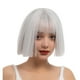 thumbnail image 1 of Guardurnaity Peluca de mujer, pelo corto y liso, fiesta, vacaciones, Club, vestido elegante, decoración de Cosplay, regalos de disfraces para mujeres y Cuidado del cabello Gris Guardurnaity CE014354-06, 1 of 4