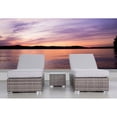 thumbnail image 4 of Living Source International Wicker/Rattan Chaise with Cushion in Gray, 4 of 4