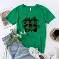 thumbnail image 4 of QIPOPIQ Chemises à Manches Courtes pour Femmes Col Rond T-Shirts de la Saint-Patrick T-Shirts Amples T-Shirt Trèfle T-Shirt Vert T-Shirts Tops St Patricks Day Tunique T-Shirts de Vacances T-Shirts Graphiques Offres, 4 of 5