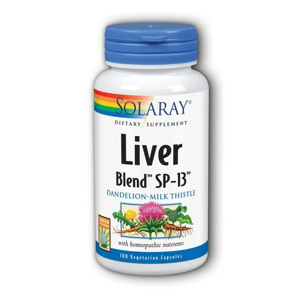 Solaray Liver Blend SP13 Healthy Liver & Kidney Support with Milk