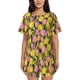 thumbnail image 1 of Fotbe Tulips Flowers Conjunto de Pijama Estampado para Mujer, 2 Piezas, Ropa de Dormir con Camiseta de Manga Corta y Shorts Suaves-Medium, 1 of 6