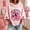 Light pink, variant on Vxararl Women 3/4 Sleeve Casual Hoodie Pullover, Breast Cancer Awareness In October We Wear Pink Halloween Ghost Graphic Top