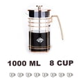 thumbnail image 6 of French Press Coffee Maker Gift Set Stainless Steel with Cleaning Brush and Scoop 9917-C001-04, 6 of 7