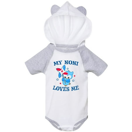 

Inktastic My Noni Loves me with Owl Gift Baby Boy or Baby Girl Bodysuit