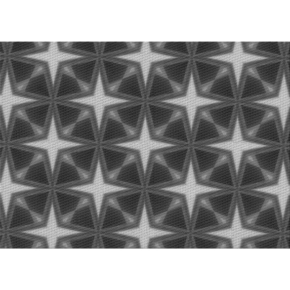 Ahgly Company Machine Washable Indoor Rectangle Transitional Dark Gray Black Area Rugs, 7' x 10'