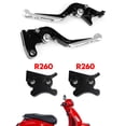 thumbnail image 2 of Levier de Frein Réglable pour Moto VESPA GTS 300 Super Argent, 2 of 11