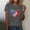 Gray, variant on USA Flag Tee Shirt for Women 4th of July Memorial Day Gift T Shirt Casual Short Sleeve American Proud T-Shirt Tops
