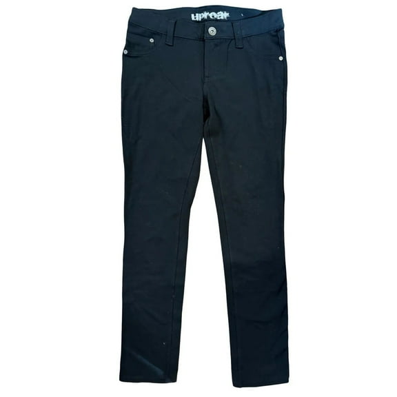 Uproar Big Girl's Black Stretchy Jeggings -Small (8 1/2)