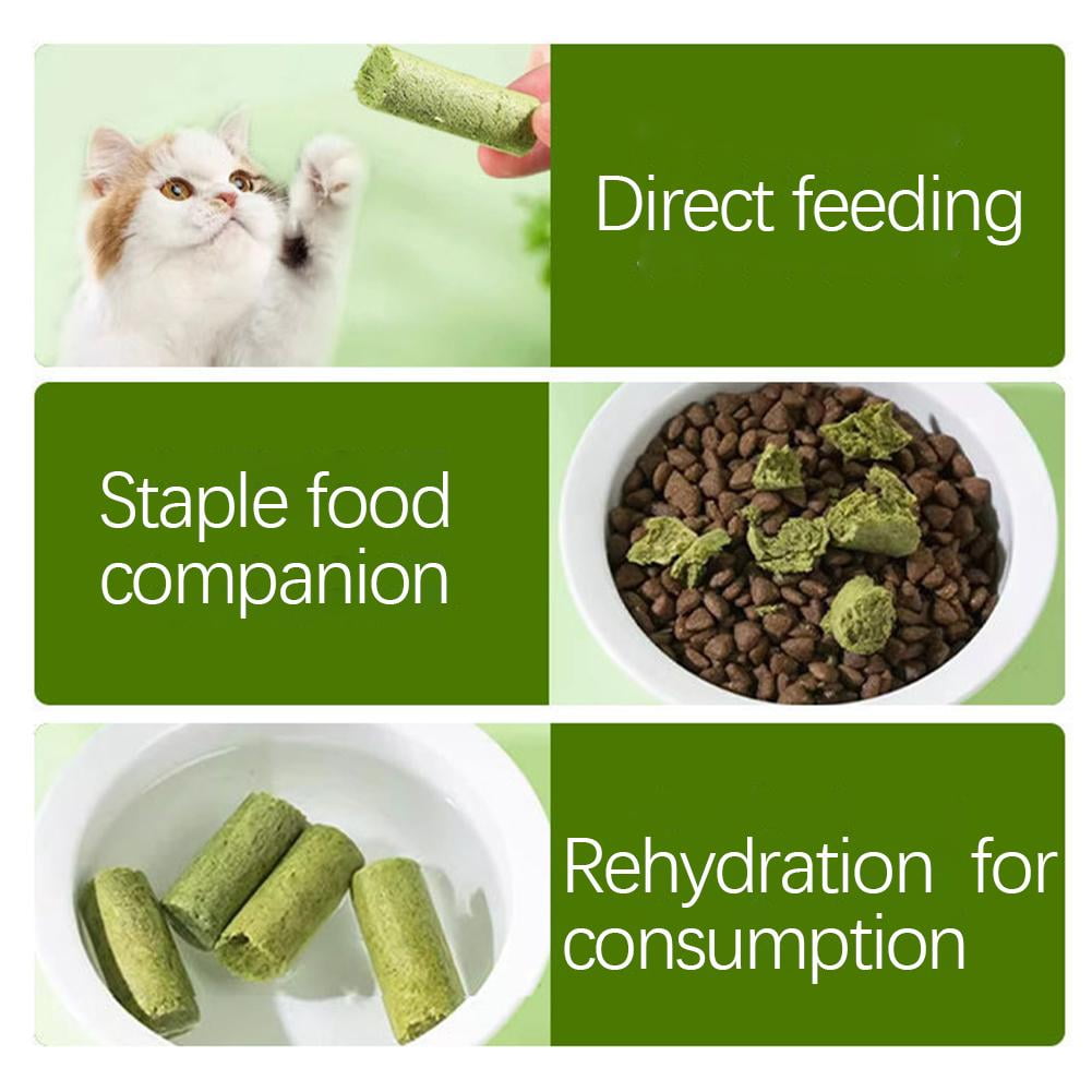 10-100x Cat Grass Sticks Pet Snacks Cat Food for Cats of All Ages Teeth Clean UK L1I4