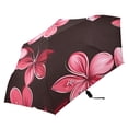 thumbnail image 3 of ALAZA Tropical Flowers-t7 UPF 50+ Compact Folding Umbrella for Rain Travel Umbrella Packable, 3 of 8