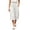 White04, variant on Karymi Jean Shorts Elastic High Waist Pleated Culottes, Casual Solid Cropped Capri Pants with Pockets, Wide Leg Calf-Length Trousers Wide Leg Pants Woman
