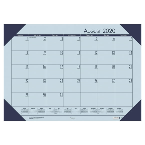 HOUSE OF DOOLITTLE (2 EA) ACADEMIC ECOTONES DESK PAD