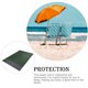 thumbnail image 5 of Estera de playa plegable Naiovety Manta para exteriores sin arena Color Verde oscuro, 5 of 6