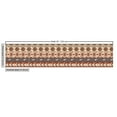 thumbnail image 2 of Ambesonne Tribal Fabric by the Yard Upholstery, Indigenous Art Borders, 3 Yards, Orange Brown Beige, 2 of 4