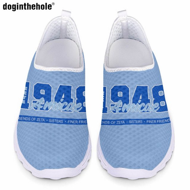 Zapatos casuales de mujer de la hermandad Doginthehole Zeta Amicae, tendencia de moda, nuevas zapatillas planas, zapatos de malla transpirables cómodos de verano