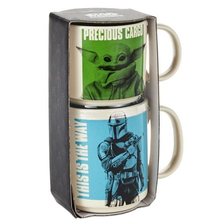 

Star Wars: The Mandalorian™ and Grogu™ Adult and Child Stacking Mugs Set of 2