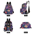 thumbnail image 4 of FORMRS Mini Backpack Purse for Women Travel Daypack Casual Shoulder Bag, Blooming Flowers Pattern, 4 of 7