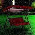 thumbnail image 2 of ZHAOCHENG Juego de toldo para columpio de jardín impermeable, tela Oxford de repuesto, columpio para porche de patio al aire libre con funda de asiento 142*120*18cm + 150*50*10cm, 2 of 4