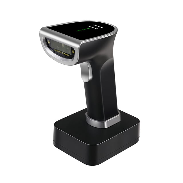yeacher YHD-6800DB Scanner de Code Sans Fil avec Bluetooth, 2.4G, USB, 30W CMOS Global, Base Rechargeable, Vibration, et Affichage de la Batterie
