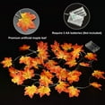 thumbnail image 5 of Morttic 9.8Ft 10 LED Maple Leaves String Lights for Fall Decoration , Battery Operated Lights for Thanksgiving Halloween Christmas Indoor Outdoor Decor (B), 5 of 9