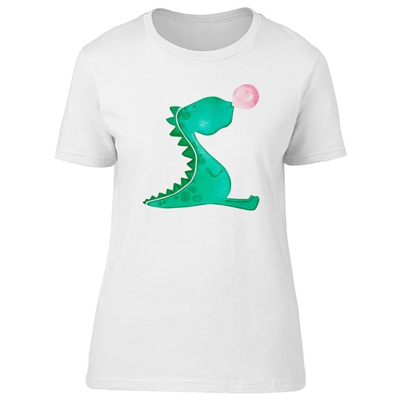 Dinosaur With Bubble Gum Tee Women's -Image by Shutterstock