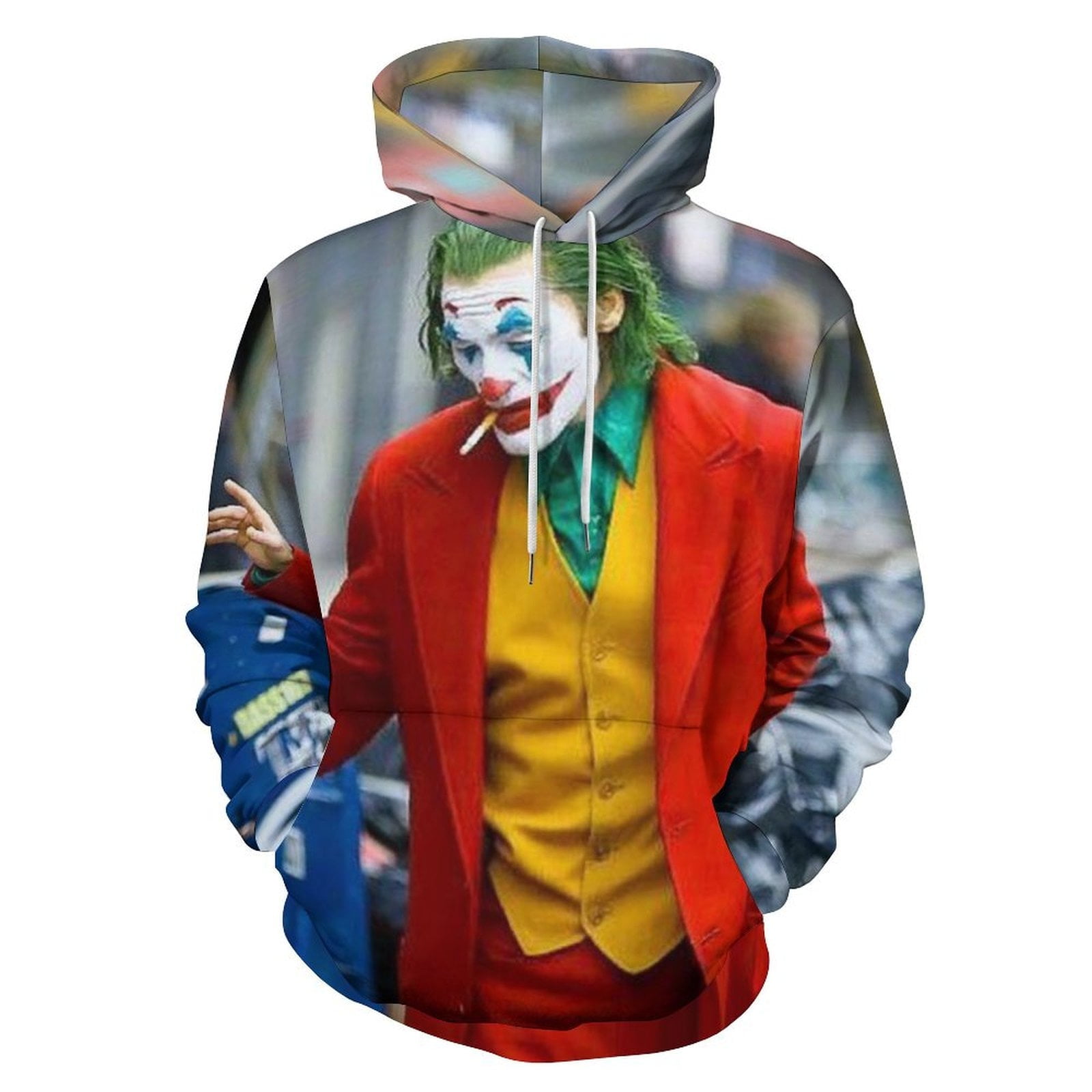 トップス joker Joker Face Costume Zip-Up Hoodie-XLarge - Walmart.com