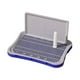 thumbnail image 4 of Inodoro para perros con poste extraíble y caja de arena alta que mantiene el piso limpio y soporte para orina de perro. Azul pequeño, 4 of 9